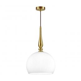 Odeon light 4765/1 PENDANT ODL21 369 белый/бронзовый Подвес E27 60W RUNGA  - 4 купить